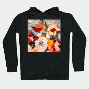 Vivid Abstract Floral Hoodie